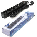 Surge Protector Gembird SPG6-B-15 6-outlets, 5 m, Black