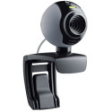 Logitech C250 WebCam, Enhanced VGA sensor (640 x 480 pixels), Video Effects, RightSound™, Noise Canceling Microphone, Motion-based Recording, Retail