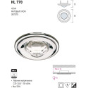 HL770 CORP HALOGEN D/L MAT CROM