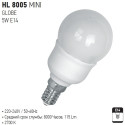 HL8005 MINI GLOBAL 5W E14 2700K