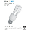 HL8611 MINI HLF SPRL 11W 220-240V E27 2700K (Horoz Electric)