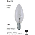 HL423 BEC INCAND. 40W E14