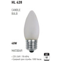 HL428 BEC INCAND. 40W E27