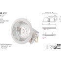 HL612 CORP DE IL. D/L 8 MAT CROM 2*26W E27