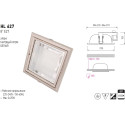 HL627 E27 CHROME 8 INCH DOWNLIGHT (Horoz Electric)