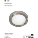 HL640 CORP DE IL. D/L MAT CROM 1*40W GU9
