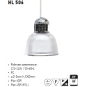 HL506 PLAFON SUSPENDAT 60W E27