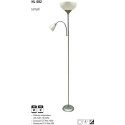 HL082 100W/40W WHITE E27/E14 220-240V FLOOR LAMP (Horoz Electric)