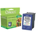 Green2 GN-H-22XL, HP-22(C9352A) Compatible, 17ml, 3Color: HP Deskjet F300/F310/F325/F335/F340/F350/F370/F378/F380/F385/F388/F390/F2100/F2110/F2140/ F2180/F4100/F4135/ F4140/F4150/F4180/F4185/F4190; D1311/D1320/D1330/D1341/D1360/ D1368/D1400/D1420