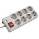 Surge Protector Sven Optima Pro, 8 Sockets, 1.8m, flame-retardant material