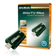 AverMedia AVerTV Pilot, analogue/DVB-T USB TV/FM Tuner, GPS (without soft), Stereo, Time Shift, PIP, HDTV ready, remote control, coax, Composite and S-Video Input