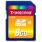 8GB SDHC Card (Class 10) , Transcend "TS8GSDHC10" (R/W:20/11MB/s)