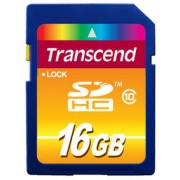 .16GB  SDHC Card (Class 10) , Transcend "TS16GSDHC10" (R/W:20/15MB/s)