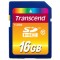 .16GB SDHC Card (Class 10) , Transcend "TS16GSDHC10" (R/W:20/15MB/s)