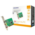 AverMedia AverTV Super 009, M733/M733A, analogue PCI TV/FM Tuner, Philips SAA7131E, Stereo, Teletext, PIP/POP Function, Time-Shifting, MPEG-1/2/4 * & H.264, Remote Control, Coax, Composite and S-Video Input