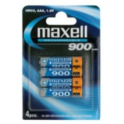 Maxell Battery NI-MH R03/AAA 900mAh Blister*4