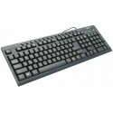 Gembird KB-8300M-BL-R Multimedia keyboard, Rus., PS/2, black