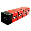 Gembird Stick-shaped USB 2.0 4 port hub with rotating ports and Mini-USB 5pin input
