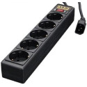 Surge Protector Power Cube ANTI-fire plastic, 5 Sockets, 1.8m, black