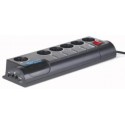 Фильтр импульсных помех Gembird SilverShield (6 розеток, 1.8м, ), programmable and remotely manageable power outlet