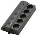Фильтр импульсных помех Sven Platinum  5 Sockets, 1.8m, BLACK, flame-retardant material
