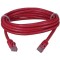 Patch Cord 1 m, Red, PP12-1M/R, Cat.5E, molded strain relief 50u" plugs