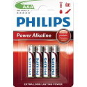 Philips Battery Alkaline LR03/AAA Blister 4