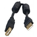 Cable USB, USB AM/AF, 1.8 m, USB2.0  Premium quality with ferrite core, CCF-USB2-AMAF-6