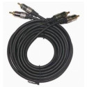 Gembird 2*RCA plugs to 2*RCA plugs 6ft cable, gold-plated connectors, blister packing