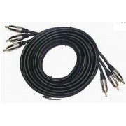 CCAP-303-6 3*RCA plugs to 3*RCA plugs 6ft cable, gold-plated connectors, blister packing