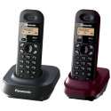 Радиотелефон DECT Panasonic KX-TG1402UA3, Gray/Shade Red, TG1401 + optional handset