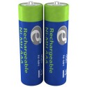 Gembird Rechargeable NI-MH AA 2300mAh Blister*2, Retains up to 70% of charge for up to 1 year