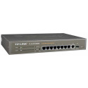 8-port TP-LINK TL-SL2210WEB, Gigabit-Uplink Web Smart Switch, 8-ports 10/100, 1-port 10/100/1000M, 1 SFP expansion slot supporting MiniGBIC modules, Port/Tag-based VLAN, MAC address Binding, Priority, Port Mirror/Trunking