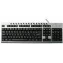 Gembird KB-8300UM-SB-R Multimedia USB keyboard, Rus, silver-black
