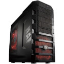 CoolerMaster HAF 922 ATX Case, w/o PSU, Meshed front panel, Tool-less, 2x 200mm front Red LED/top silent fan, 120mm rear silent fan, 2xUSB/Audio, eSATA, Black