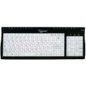 Gembird KB-9805LU-R Multimedia Keyboard, Letter-illuminated, 18 hotkeys, USB, Black