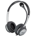 Genius HS-04B Headphones with  microphone, volume control, noise-canceling microphone