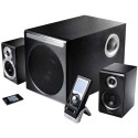 Edifier S530D Black, 2.1/70W+ 2x35W RMS, 2RC, wooden, Coaxial and optical inputs available,  (sub.8" + satl.4"), Dolby Digital decoder
