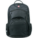 PORT Backpack / ASPEN 16/ 15-16" Backpack with 1 notebook compartment + 1 MP3 player pocket - Organiser pocket - Anti-perspiration + ergonomical back - new reversible rain cover - secret pocket - Black outside, grey inside - Belly strap