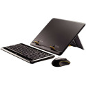 Logitech Notebook Kit MK605 -(Notebook Stand N110+ Wireless Keyboard K340+ Wireless Mouse M505), Nano receiver, Black