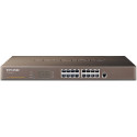 TP-LINK TL-SL1117, 16+1G Gigabit Switch, 16 10/100M RJ45 ports, 1 Fixed 10/100/1000M RJ45 ports, 1U 19-inch rack-mountable steel case