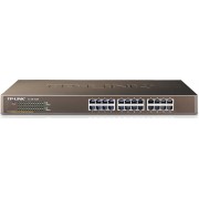 24-port 10/100Mbps Switch  TP-LINK "TL-SF1024", 1U 19" Rack Mount, Metal Case