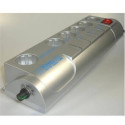 Surge Protector Silver Shield, with telephone protection and metallic coating, 6 Sockets, 1.8m, Silver
