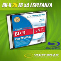 BD-R ESPERANZA 25GB 4x - Slim case 1 pcs. (BDR0016)