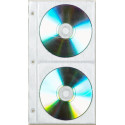 CD Binder Sheets for 2CD - Red - 100 pcs. (ES 5043)
