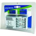 EnerGenie EG-BC-001 AA/AAA/9V battery charger, battery AA 2300mAh x 2pcs + battery AAA 1000mAh 2pcs