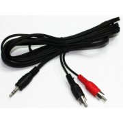 Gembird CCA-458-2.5M  audio 3.5mm stereo plug to 2 phono plugs 2.5 meter cable