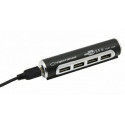 Esperanza USB Hub EA115, Aluminium, mini-size, 4 ports, USB 2.0