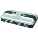 Gembird USB Hub UHB-CT17,  7-port hub with External Power Adapter, USB 2.0