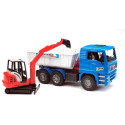 Camion MAN cu mini excavator